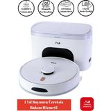 Odea Yui RS16 Pro 15.000 Pa Akıllı Robot Vacuum & Mop Süpürge Beyaz (Yuı Türkiye Garantili)