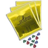 Odea Yüksek Kaliteli Akustik Gitar Teli Seti - 3 Takım (10 Pena Hediye) - 3 Renk Sunburst