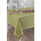 Ödel Home Buldan Keteni Biyeli Masa Örtüsü Fıstık Yeşili 140 x 180
