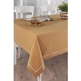 Ödel Home Buldan Keteni Biyeli Masa Örtüsü Hardal 140 x 180