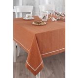 Ödel Home Buldan Keteni Biyeli Masa Örtüsü Kiremit 140 x 180