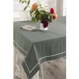 Ödel Home Buldan Keteni Biyeli Masa Örtüsü Yeşil 140 x 240
