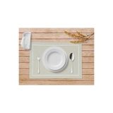 Ödel Home Buldan Kumaşı Biyeli Amerikan Servisi - 4'lü Set Taş 35 x 50