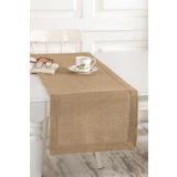 ÖDEL HOME Jüt Kumaş Kalın Dikişli 40x130 Cm Runner