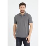 Odelon Erkek Basic Polo Yaka Tişört (Regular Fit) Antrasit - M