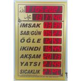 Odesan Altın Renkli Cami Tipi Imsakiye Vakitmatik Namaz Saati Estetik Tasarım