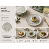 Odette Olive Gourmet Düz Tabak 17 cm ODTOLGRM17DZ (6'lı Takım) - Çok Renkli