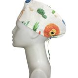 Odeys Aslanlı Doktor Hemşire Aşçı Cerrahi Hastane Bonesi Bandana M478 - Standart - Beyaz