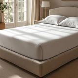 Odin 300 Tc Pamuk Saten Çift Kişilik Çarşaf Taş - 240x260