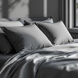 Odin 300 Tc Pamuk Saten Yastık Kılıfı Antrasit - 50*70 cm