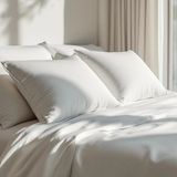 Odin 300 Tc Pamuk Saten Yastık Kılıfı Beyaz - 50*70 cm