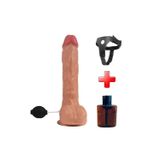 Odins Shop 24 Cm Belden Bağlamalı Su Fışkırtmalı Realistik Penis Anal Vajinal Dildo