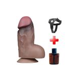 Odins Shop Yeni Nesil Çift Katmanlı Belden Bağlamalı 18,2 Cm Kalın Dildo Penis