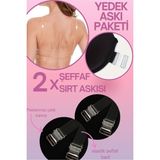 Odise Sırtı Şeffaf Sütyenler Için Yedek Sirt Şeffaf Askisi 2'li Paket - Standart
