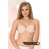 Odise Transparan (Sırtı Şeffaf) Düğün, Nişan, Gece Kıyafeti Dekolte Abiye Sütyeni (Ten) Destekli Soft Cup - 95B