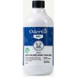 ODORGO Pet Koku Yok Edici Sprey Yedek Şişe 500 ml Yedek Dolum Kedi ve Köpek Kokusu Bitkisel Vegan