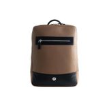 Odu Macbook & Laptop Orta Boy Sırt Çantası, 38x26x6 cm, , (Taba ) Vegan Deri