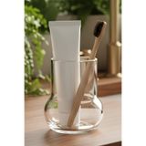 Oduman Modern Minimalist Cam Diş Fırçalık - Banyo Organizeri (11 Cm)