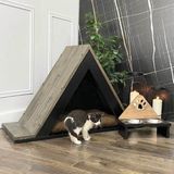 Odun Concept Ahşap Trigon Soft Kedi Evi