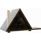 Odun Concept Ahşap Trigon Tırmalama Halatlı Kedi Yuvası Evi