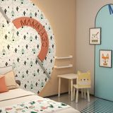 Odun Concept Doğal Ahşap Çocuk Aktivite Masa ve Sandalye Takımı - Tilki - Renkli