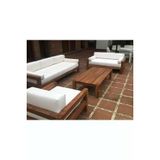 Oduns Bella 3+2+1 Bahçe Balkon Teras Ahşap Oturma Grubu (Fırça Boya)
