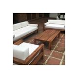 Oduns Bella 3+2+1 Bahçe Balkon Teras Ahşap Oturma Grubu (Fırça Boyama)