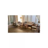 Oduns Bella 3+2+1 Bahçe Balkon Teras Ahşap Oturma Grubu