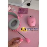 OEM 1 Adet Pembe Mikrofon Süngeri – Motosiklet Kask İçi Intercom Uyumlu
