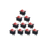 OEM 10 Adet - On-Off Anahtar Kırmızı, KCD1-101, Mini Aç Kapa Anahtar