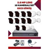 OEM 10 Kameralı Hd Set - 5mp Sony Lensli Full Hd Gece Görüşlü Güvenlik Kamerası Sistemi