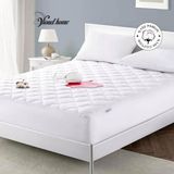 OEM %100 Pamuklu Kapitone Sıvı Geçirmez Yatak Koruyucu Alez Fitted Full Kenar 160X200 cm - Beyaz