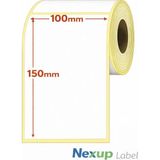 OEM 100X150 mm Termal Etiket, Barkod/adres/kargo Termal Etiketleri, Zebra ve Diğer Yazıcılarla Uyumlu - Beyaz