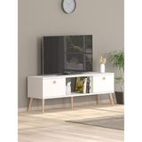 OEM 140 cm Ela Beyaz Tv Ünitesi - Belirtilmemiş