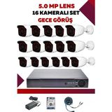 OEM 16 Kameralı Hd Set - 5mp Sony Lensli Full Hd Gece Görüşlü Güvenlik Kamerası Sistemi