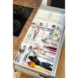 OEM 16'lı Set Modüler Kaşıklık ve Kepçelik Çekmece Içi Düzenleyici Şeffaf Mutfak Organizer Şeffaf 85 x 49 - Şeffaf