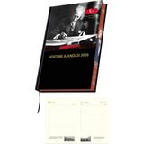 OEM 2026 Atatürk Ajanda Yıllık Atatürk Ajandası Kenar Boyalı 17X24 cm - Çok Renkli