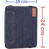 OEM 24 x 19 cm Ölçülerinde Kot Kumaşı Tablet Kılıfı - Lacivert