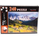 OEM 240 Parça Kutulu Puzzle - Isviçre Alp Dağları Manzarası