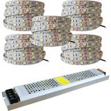 OEM 25 Metre Şerit LED Günışığı Renk + 12V 33 Amper 400 Watt LED Trafo - 3 Dirençli Double Pcb - Oturma Odası, Yatak Odası ve Mutfak Için Gizli Aydınlatma