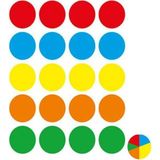 OEM 25 mm Renkli Hazır Yuvarlak Etiket 100 Lü 1 Paket Mix Color Ofis Etiketleri Kendinden Yapışkanlı Nokta Etiket