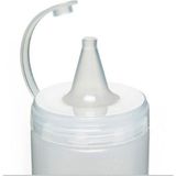 OEM 2'li Set 700 ml Şeffaf Plastik Sos Şişesi ve Yağdanlık - Kapaklı Sıkılabilir Sosluk, Ketçap, Mayonez, Zeytinyağı ve Sirke Dispenseri