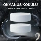 OEM 2X500 Gram - Okyanus Kokulu, Nem Alıcı Rutubet ve Küf Önleyici Yedek Tablet