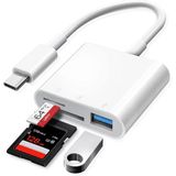 Oem 3 İn 1 Usb-C To Usb Tf/Sd/Microsd Kart Okuyucu