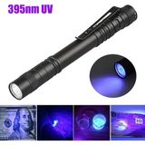 OEM 395NM Ultraviyole Uv Kalem El Feneri - Alüminyum Darbeye Suya Dayanıklı Cep Feneri Klipsli Kalem Fener Blacklight