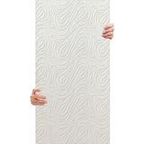 OEM 3D Kendinden Yapışkanlı Duvar Kağıdı Yeni Nesil Akustik Keçe Panel Dalgalı Desen 52X98 cm (Beyaz, 10 Adet 5 M²)