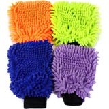 OEM 4 Set Su Geçirmez Mikrofiber Yıkama Eldiveni, Araç Yıkama Eldiveni, Temizleme Bezi, Temizlik Bezi, Araç Bakımı, Parlatma Eldiveni, Bakım Eldiveni, Araba Yıkama, Motosiklet, 21 x 16 Cm, 4 Renk