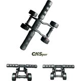 OEM 4 Tekerlekli Ab Wheel Mekik Aleti – Diz Matı Dahil Karın Kası ve Core Egzersiz Aleti CKS-452