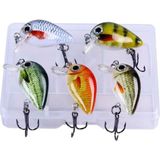 OEM 5 Adet Crankbait Lrf Balık Olta Yem Seti - Sesli Bilyalı - Kutulu - 2.7cm 1.5gr