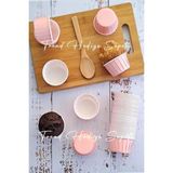 OEM 50'li Soft Pastel Pembe Muffin Cupcake Kalıbı Kek Kapsülü, Muffin Kek Kalıbı, Airfryer Uyumlu